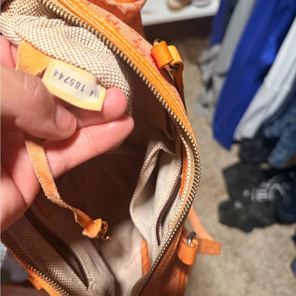 Dooney & Bourke Orange Logo Monogram Shoulder Bag - Picture 7 of 7